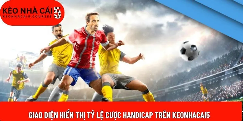 Giao diện hiển thị tỷ lệ cược Handicap trên Keonhacai5